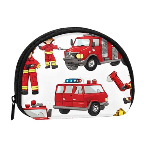 Kleine Jungen und Mädchen in Feuerwehrleuten Minis Aufbewahrungstasche Shell Wallet Kleine Münzbörse mit Minis mit Reißverschluss Kleingeldbörse für Münzschlüssel Sie können auch alle kleinen von XDCYWBZDBC
