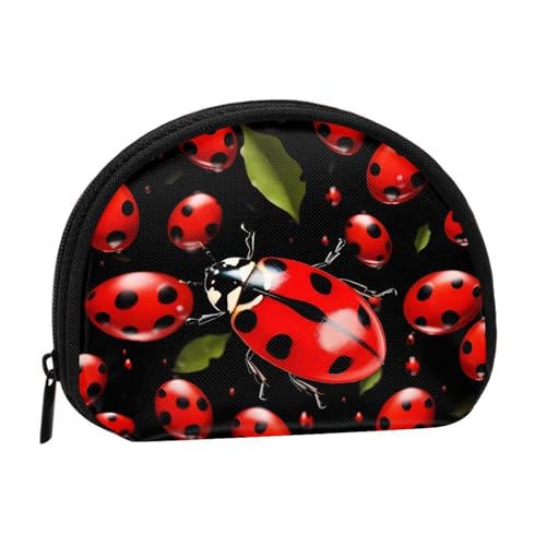 Ladybug Minis Aufbewahrungstasche Shell Wallet Kleine Münzbörse mit Minis mit Reißverschluss Kleingeldbörse für Münzschlüssel Sie können auch alle kleinen Gegenstände aufbewahren, die Sie wollen, von XDCYWBZDBC