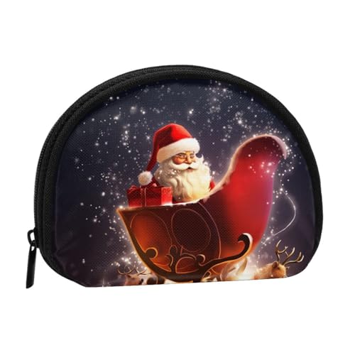 Magische Mini-Weihnachts-Aufbewahrungstasche mit Reißverschluss für Münzen, Schlüssel, Sie können auch alle kleinen Gegenstände aufbewahren, die Sie wollen, Schwarz , one size, Münzbeutel von XDCYWBZDBC
