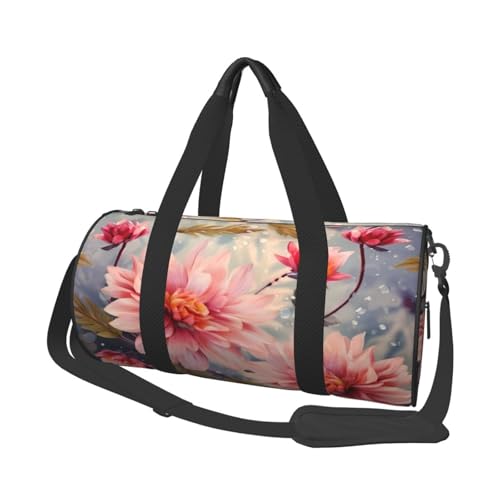 Moderne Reisetaschen und Sporttaschen mit großem Fassungsvermögen, ringförmige Griffe an der Oberseite, Wochenendhandtaschen und runde Gepäcktaschen, können sowohl von Männern als auch von Frauen von XDCYWBZDBC