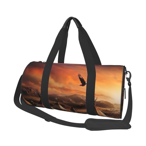 Reisetaschen und Sporttaschen mit großem Fassungsvermögen, Ringgriffe an der Oberseite, Wochenendhandtaschen und runde Gepäcktaschen, können sowohl von Männern als auch von Frauen verwendet werden, von XDCYWBZDBC