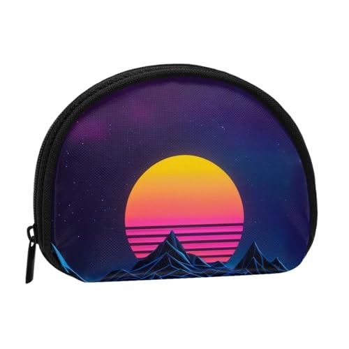 Retrowave Pictures Minis Aufbewahrungstasche Shell Wallet Kleine Münzbörse mit Minis mit Reißverschluss Kleingeldbörse für Münzschlüssel Sie können auch alle kleinen Gegenstände aufbewahren, die Sie von XDCYWBZDBC
