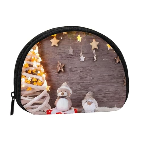 Weihnachten und Geschenk Minis Aufbewahrungstasche Shell Wallet Kleine Münzbörse mit Minis mit Reißverschluss Kleingeldbörse für Münzschlüssel Sie können auch alle kleinen Gegenstände aufbewahren, die von XDCYWBZDBC