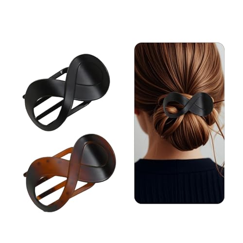 2 Stück Französisch haarspange Matt Haarklammer Haarklammer Mittelgroß Elegant Haarschmuck Für Frauen Haarstyling von XDGBGFN