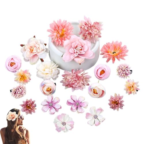 Böhmische hawaiianische Blumen-Haarspangen, realistische künstliche Blumen-Haarspangen, Clip-Blumen-Haarschmuck für Frauen, Mädchen, Brautschmuck, Strand, Hochzeit, Party, Fotografie, Foto-Requisiten von XDGJTBFMY