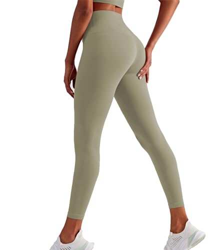 XDSP Leggings Sportleggins Damen Lang High Waist Scrunch Butt Yogahose Elastische Hose mit Taschen Bauchweg Sporthose Fitnesshose Breathable Sports Yoga Pants Gym Yoga Trainingshosen Workout von XDSP