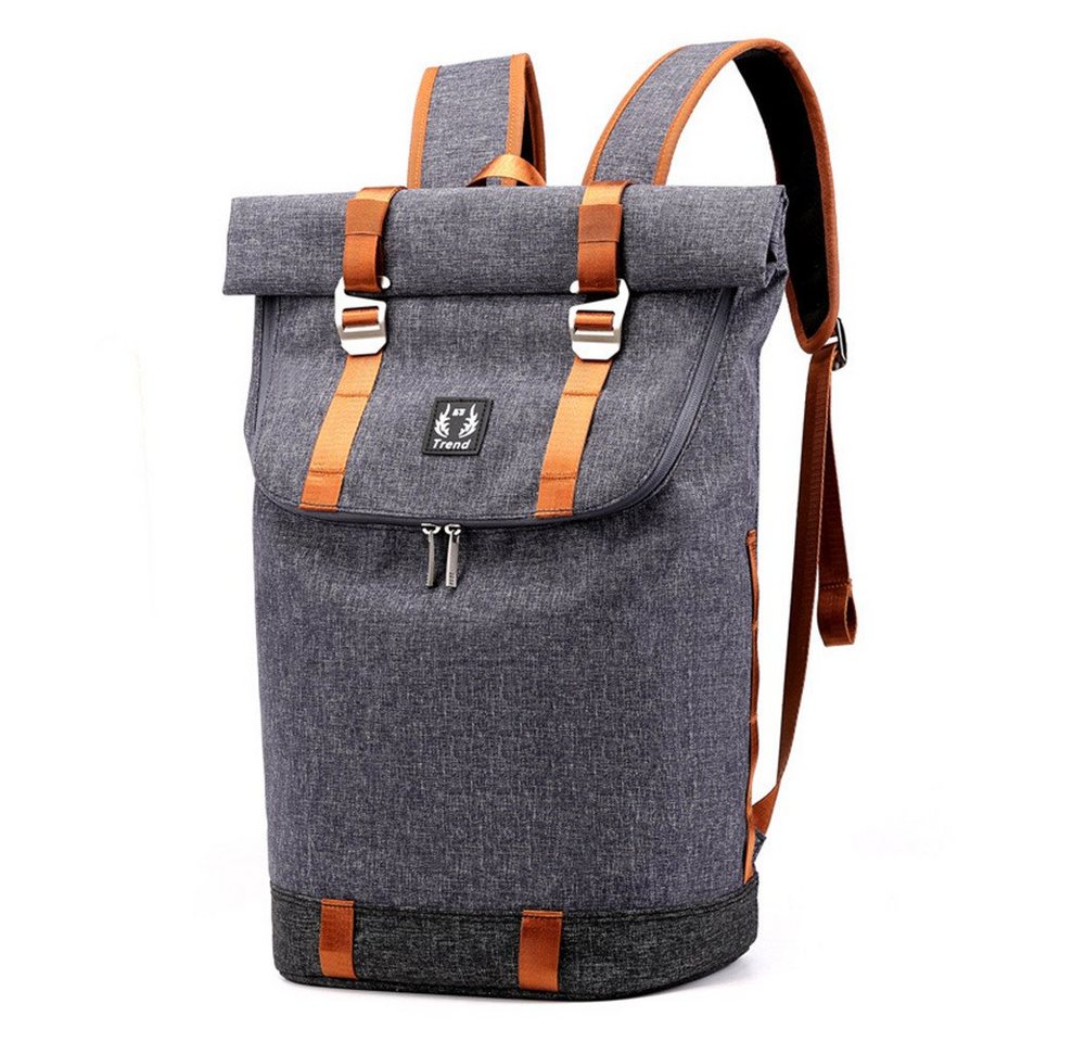 XDeer Businesstasche Laptop-Rucksack Damen & Herren,Roll Top Wasserdichter Wanderrucksack, Leichter, Lässiger Rucksack, Stylische Schultasche Notebook Rucksack von XDeer