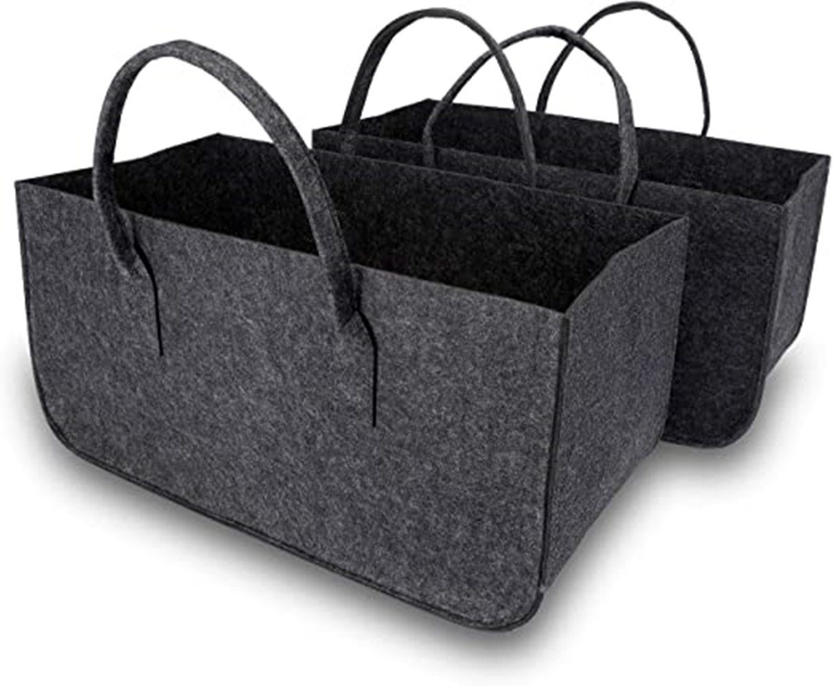 XDeer Handtasche Handtasche Tote Tasche Damen Filztasche,Einkaufsshopper (Einkaufsshopper), Kaminholzkorb Filz Einkaufstasche Shopper Einkaufskorb von XDeer