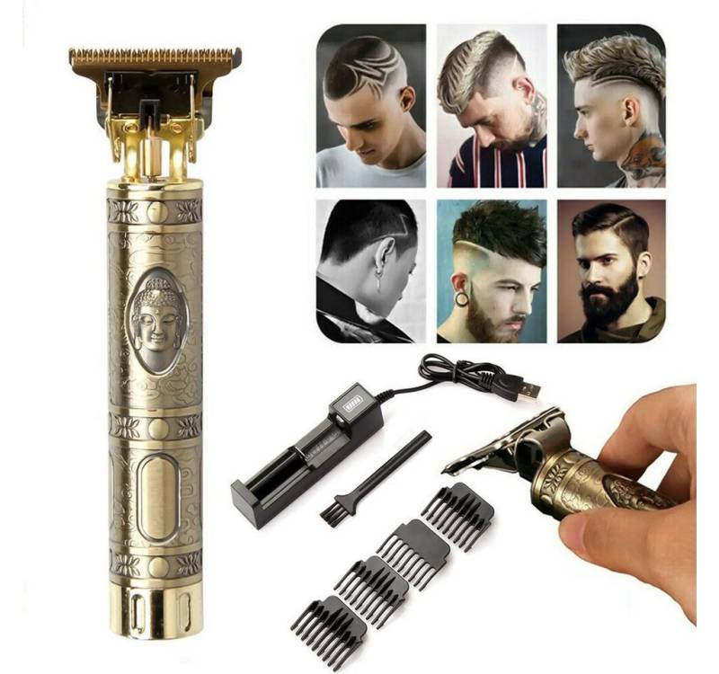 autolock Haarschneider Profi Haarschneider Haarschneidemaschine T-Blade Haarschneider Set, Ein-Knopf-Start. Rutschfestes Metallskelett von autolock