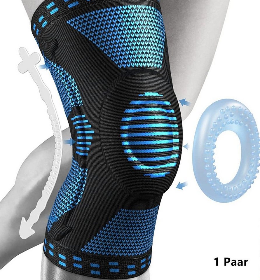 XDeer Kniebandage Kniestütze,Komprimierte Kniebandage für Männer Frauen, mit Seitenstabilisatoren,Patella Pad,Knieschützer für ACL,Sport von XDeer