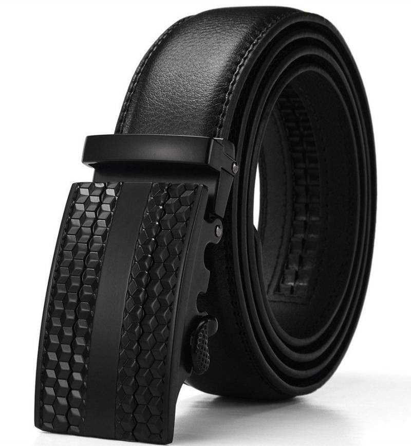 XDeer Ledergürtel Herren Gürtel Automatik Schnalle Echtes Leder Herrengürtel Ratchet Jeansgürtel verschiedene Sorte,verschidene Größe von XDeer