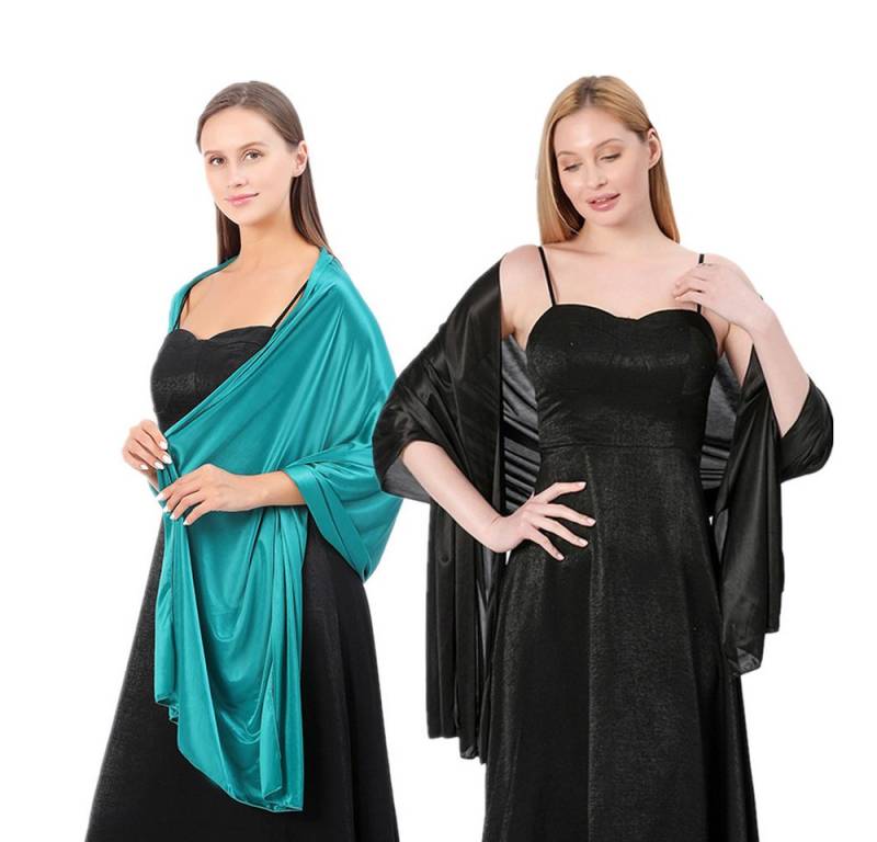 XDeer Modeschal 2 Stück Damen Shawl für Brautkleider Abendkleider, Elegante Party Weicher Schal von XDeer