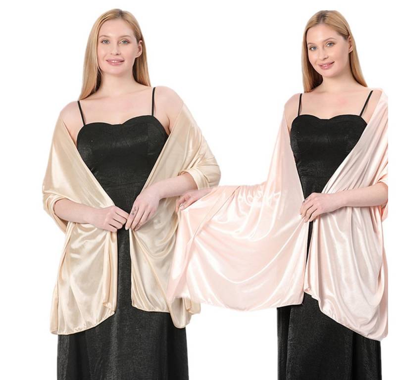 XDeer Modeschal 2 Stück Damen Shawl für Brautkleider Abendkleider, Elegante Party Weicher Schal von XDeer