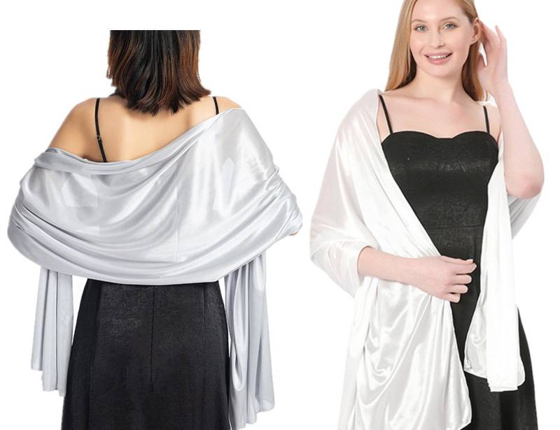 XDeer Modeschal 2 Stück Damen Shawl für Brautkleider Abendkleider, Elegante Party Weicher Schal von XDeer