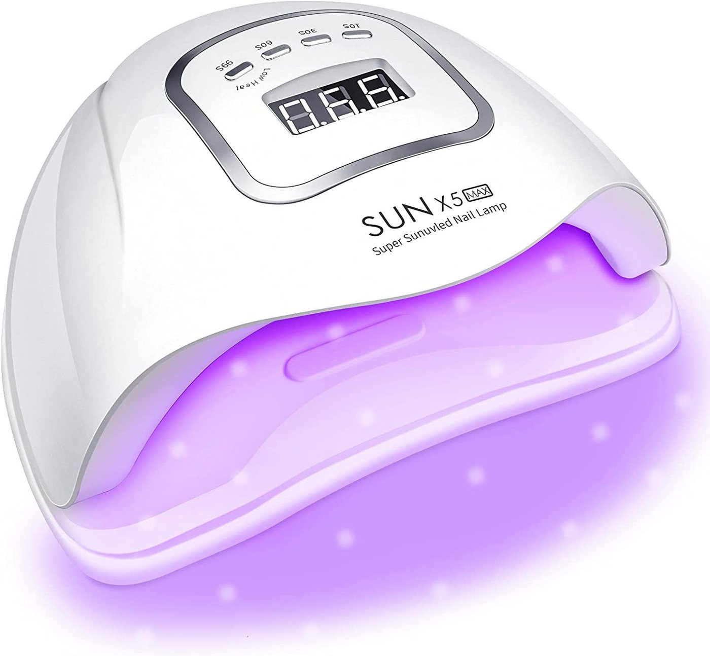 XDeer Nagellacktrockner LED Nageltrockner, professionelles 120W UV-Nagellicht für Aushärten, Timer-Einstellung und Anzeige-Die UV-Nagellampe verfügt über 4 Time von XDeer