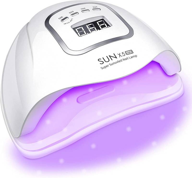 XDeer Nagellacktrockner LED Nageltrockner, professionelles 120W UV-Nagellicht für Aushärten, Timer-Einstellung und Anzeige-Die UV-Nagellampe verfügt über 4 Time von XDeer