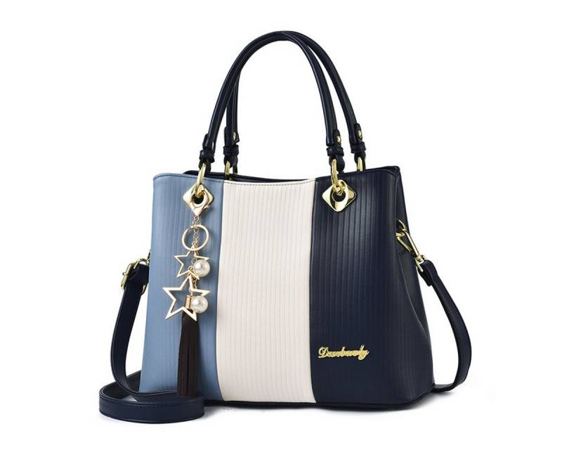 XDeer Shopper Damen Schultertasche Henkeltasche Stylish Verstellbarer Riemen, Große Tote Bag Patchwork Satchel Umhängetasche von XDeer