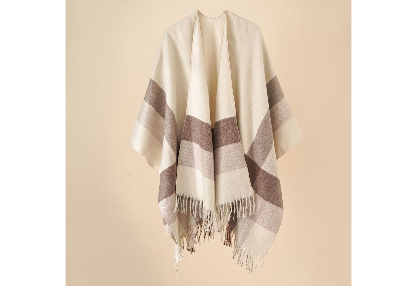 XDeer XXL-Schal Damen Schal,XXL Schal,Poncho in kuscheliger mit kleinen Fransen, Winterschal Damen Halstuch Geschenk für Frauen von XDeer