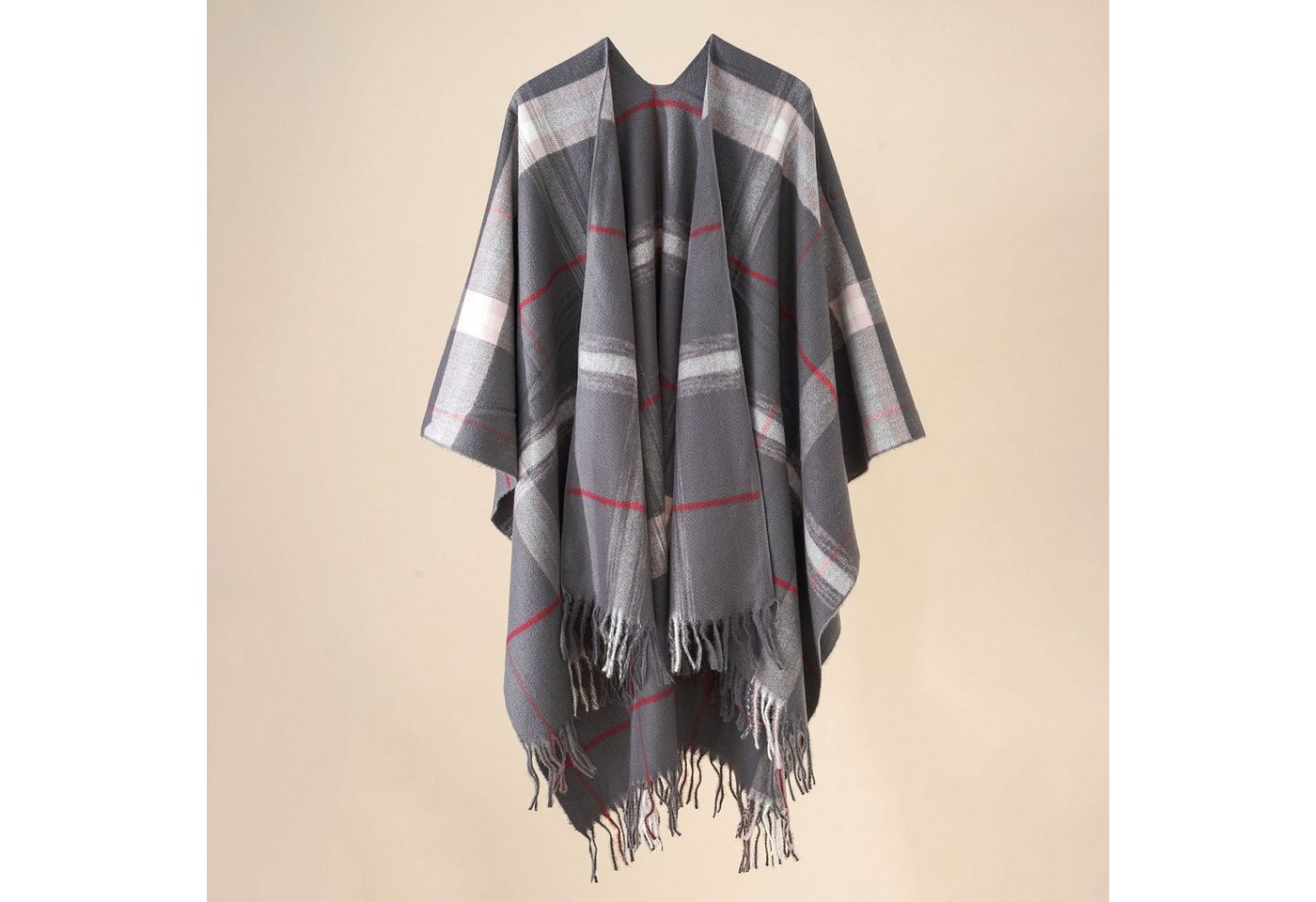 XDeer XXL-Schal Damen Schal,XXL Schal,Poncho in kuscheliger mit kleinen Fransen, Winterschal Damen Halstuch Geschenk für Frauen von XDeer