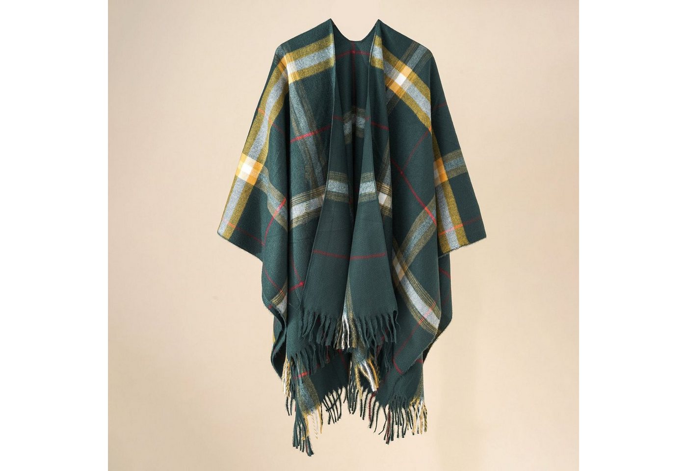 XDeer XXL-Schal Damen Schal,XXL Schal,Poncho in kuscheliger mit kleinen Fransen, Winterschal Damen Halstuch Geschenk für Frauen von XDeer