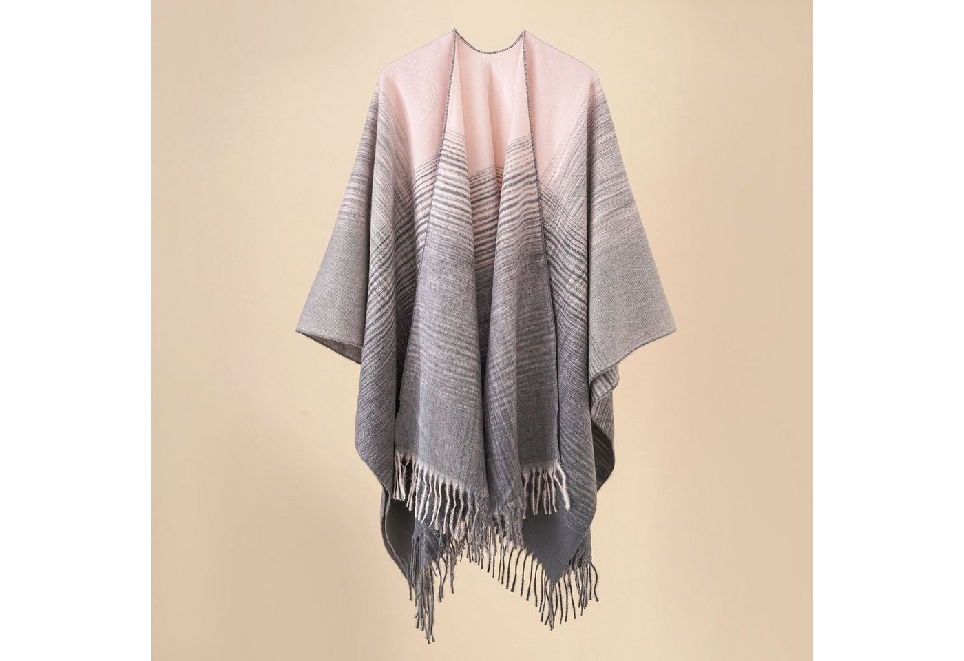 XDeer XXL-Schal Damen Schal,XXL Schal,Poncho in kuscheliger mit kleinen Fransen, Winterschal Damen Halstuch Geschenk für Frauen von XDeer