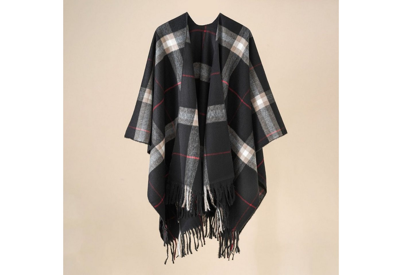 XDeer XXL-Schal Damen Schal,XXL Schal,Poncho in kuscheliger mit kleinen Fransen, Winterschal Damen Halstuch Geschenk für Frauen von XDeer