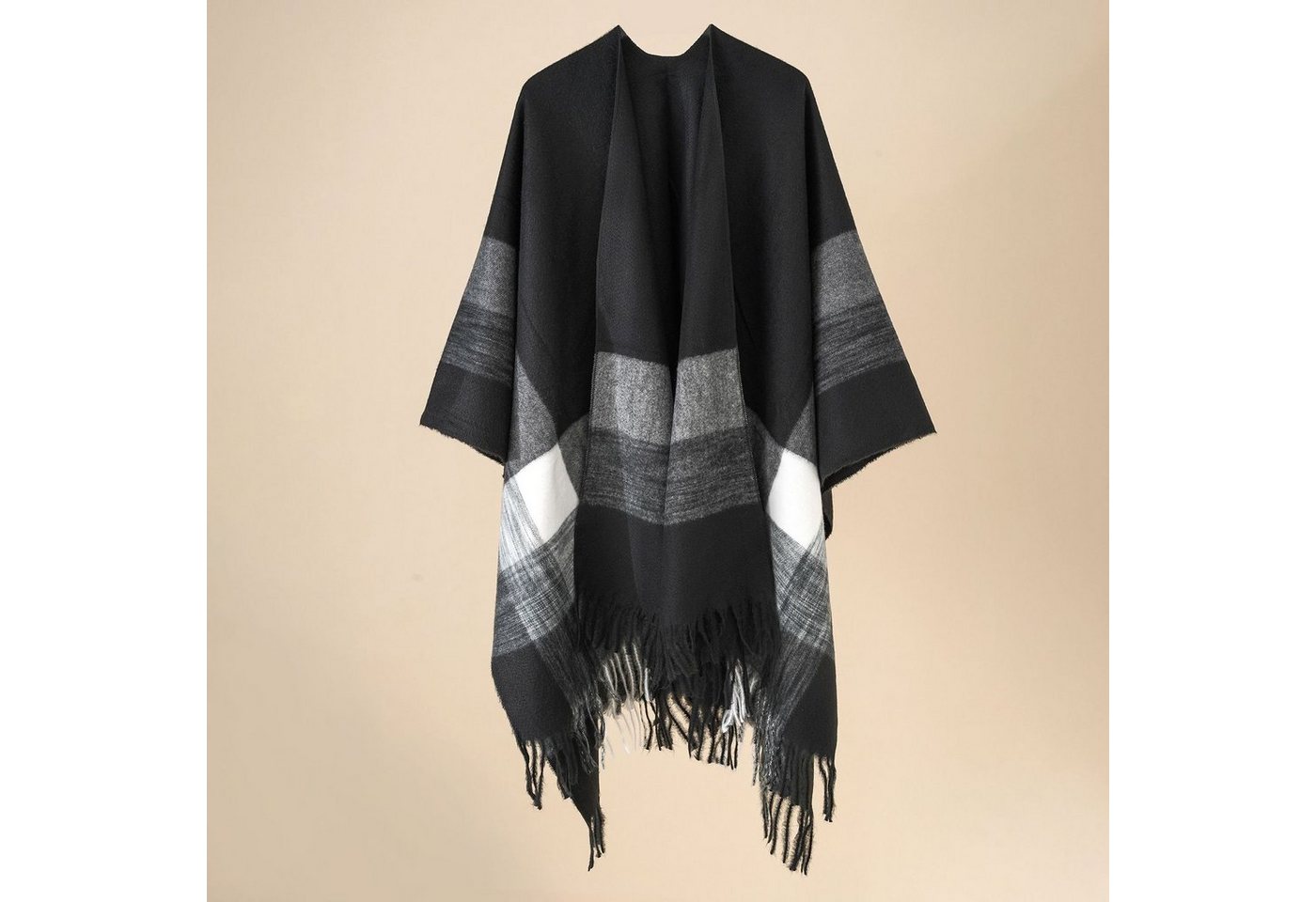 XDeer XXL-Schal Damen Schal,XXL Schal,Poncho in kuscheliger mit kleinen Fransen, Winterschal Damen Halstuch Geschenk für Frauen von XDeer