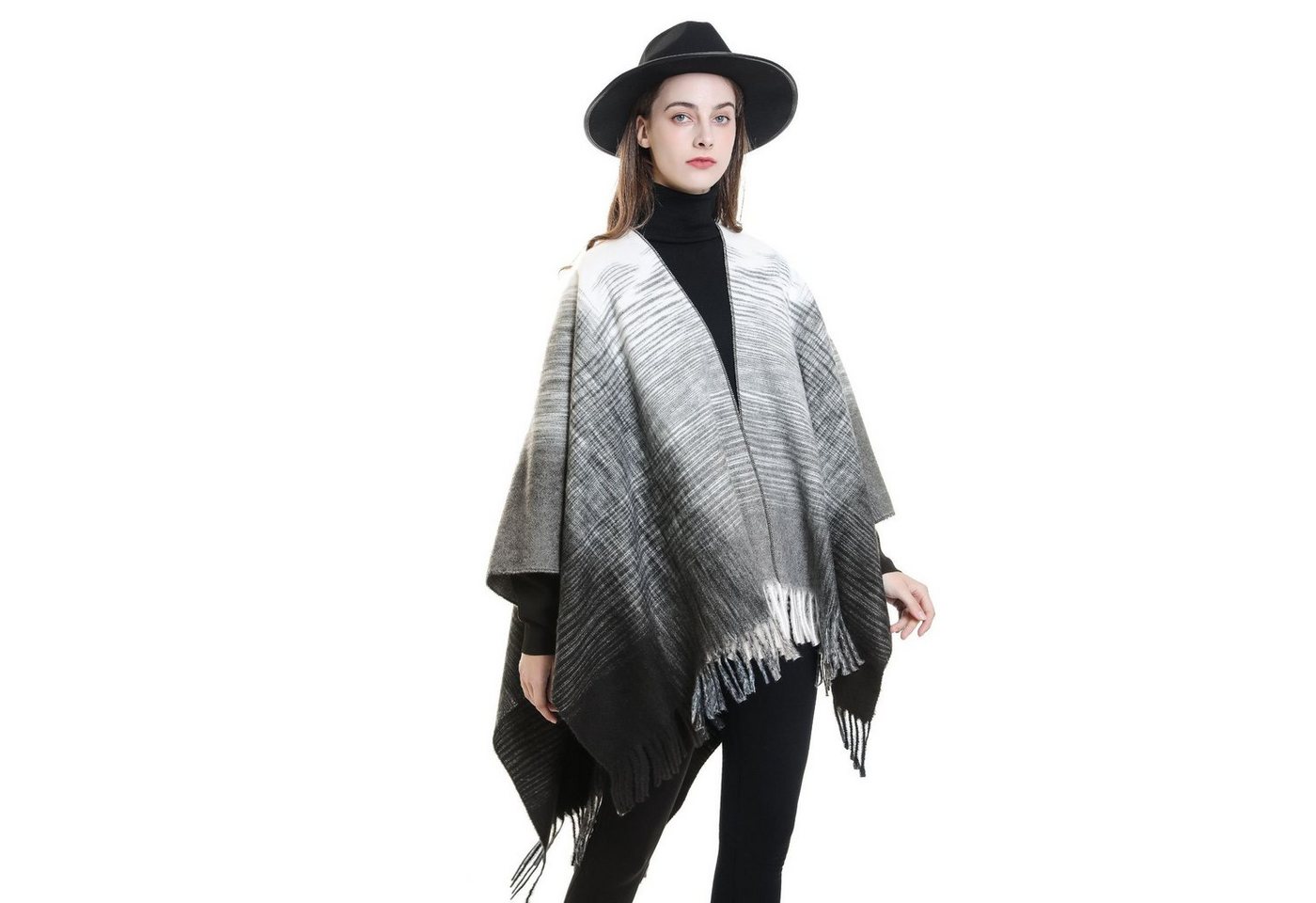 XDeer XXL-Schal Damen Schal,XXL Schal,Poncho in kuscheliger mit kleinen Fransen, Winterschal Damen Halstuch Geschenk für Frauen von XDeer