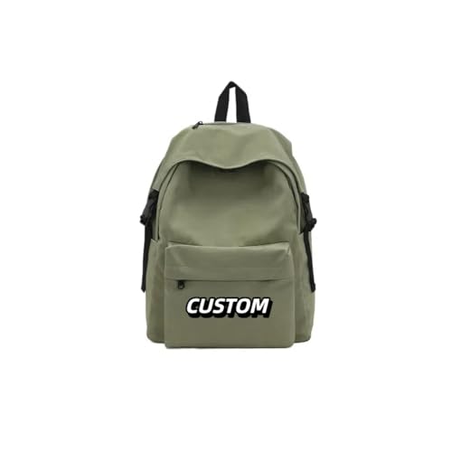 Benutzerdefinierte Logo Große Kapazität Rucksack Leichtgewichtige Wasserdicht Kinder Studenten Primärbuch Tasche Schultasche Green,12 inches von XEDLIY