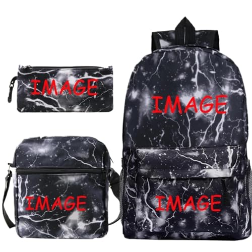 Personalisierte DIY Rucksack Student Schultasche 3Pcs/Sets Umhängetaschen Benutzerdefinierte Logo-Taschen Herren Buch-Taschen Color9,42X16X29CM Personalisierte DIY Rucksack Student Schultasche 3Pcs/Sets Umhängetaschen Benutzerdefinierte Logo-Taschen Herren Buch-Taschen Color9,42X16X29CM von XEDLIY