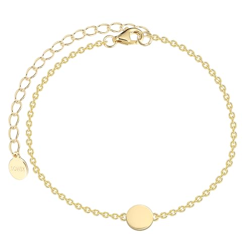 XENOX® Damen Armband aus hochwertigem 925/- Sterlingsilber mit Scheiben-Anhänger | XS10030G von XENOX