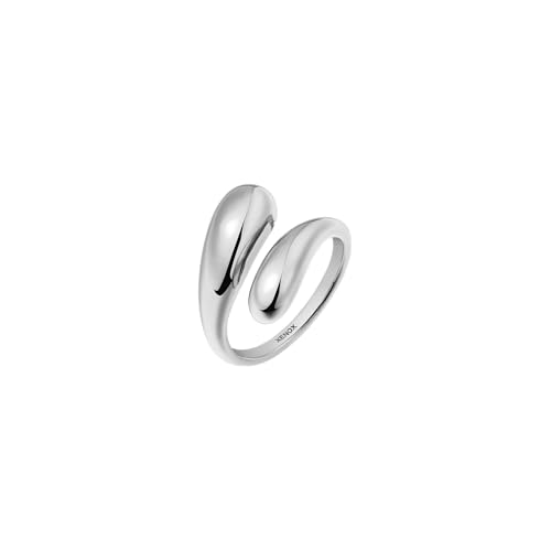 XENOX® Duo Drop Ring - Damen Ring aus hochwertigem Edelstahl, 100% Wasserfest | X2670/52 von XENOX