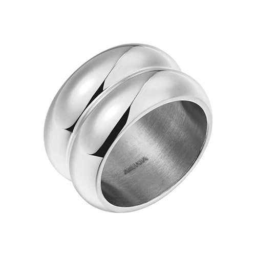 XENOX® Frame Duo Ring - Damen Ring aus hochwertigem Edelstahl, 100% Wasserfest | X2669/52 von XENOX