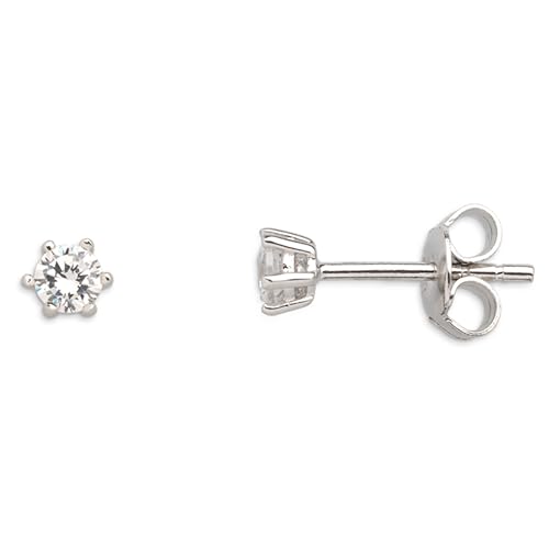 XENOX® Krappe Ohrringe - Damen Ohrringe aus hochwertigem 925/- Sterlingsilber mit Zirkonia Stein von XENOX