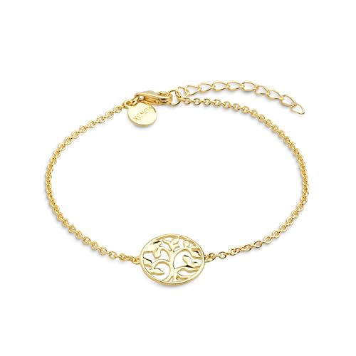 XENOX® Lebensbaum Armband - Damen Armband aus hochwertigem 925/- Sterlingsilber mit Lebensbaum-Anhänger | XS2897G von XENOX