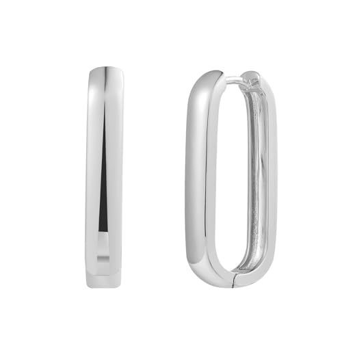 XENOX® Link Large Creolen - Damen Ohrringe aus hochwertigem 925/- Sterlingsilber | XS91552 von XENOX