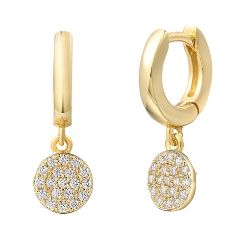 XENOX® POPPY GLITZ Ohrringe - Damen Ohrring aus hochwertigem 925/- Sterlingsilber mit Anhänger und Zirkonia-Steinen | XS10009G von XENOX