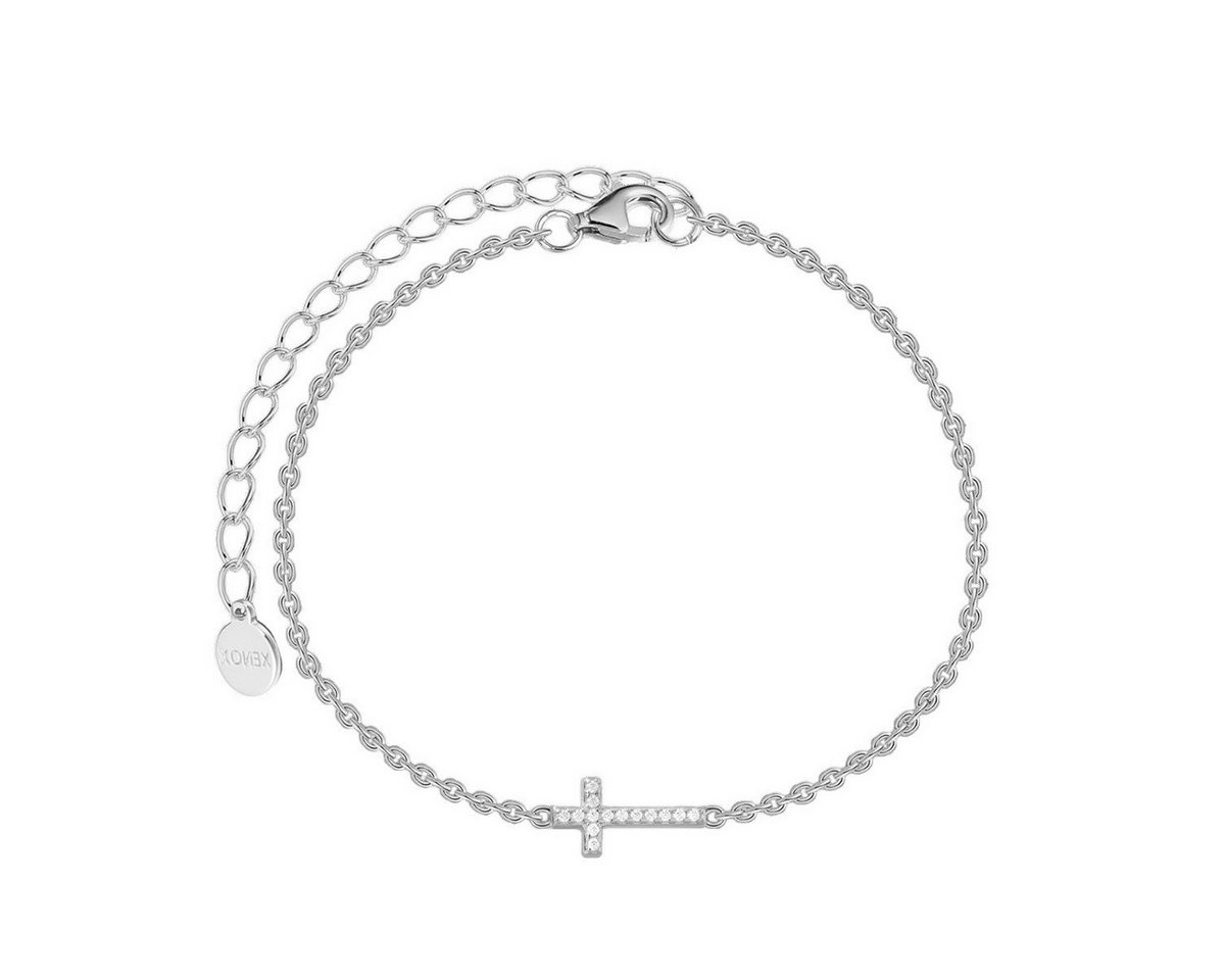 XENOX Armband Armband Damen Kreuz Mit Zirkonia 925 Sterlingsilber XS10045 von XENOX