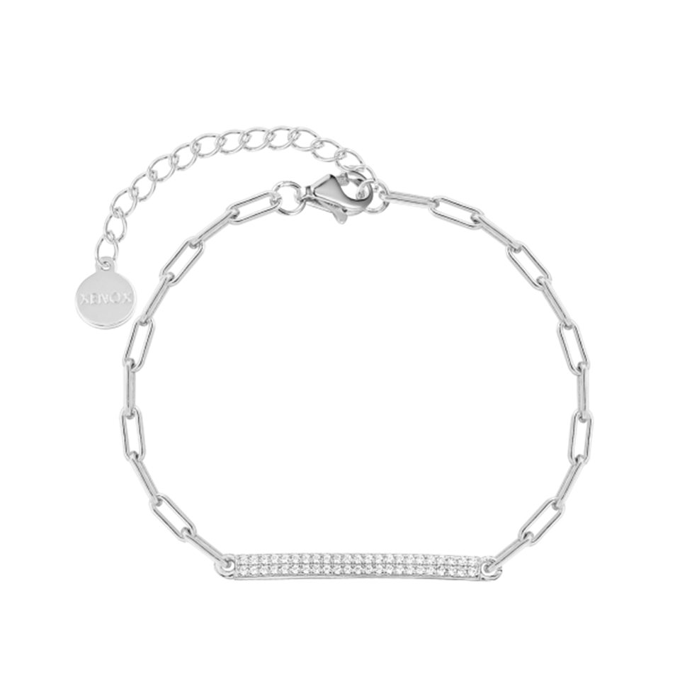 XENOX Armband XENOX Armband Tag mit Platte Silber Zirkonia XS91752 XENOX Armband XENOX Armband Tag mit Platte Silber Zirkonia XS91752 von XENOX