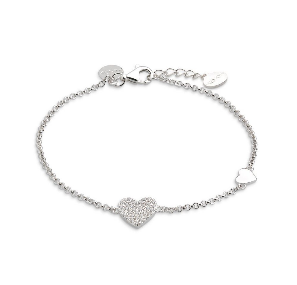 XENOX Armband XS2783 Armband Damen Love Story Herz Zirkonia Sterling-Silber von XENOX