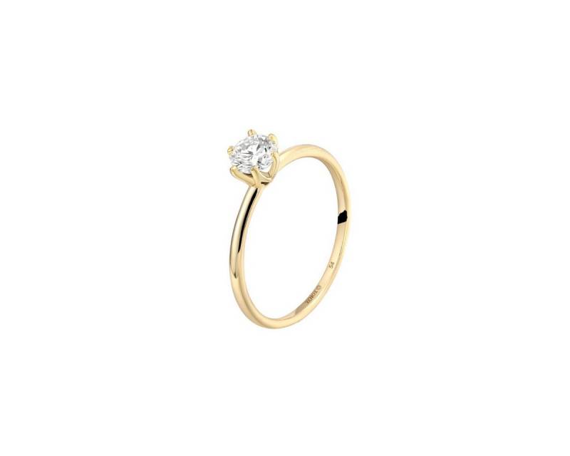XENOX Diamantring Diara Ring Krappe Lab Grown Diamant 0,5 ct 585 Gelbgold DS2123G Gr. 54 von XENOX