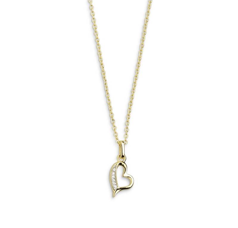 XENOX Kette mit Anhänger XENOX Halskette Damen "Love Story" Silber goldfarben Anhänger von XENOX