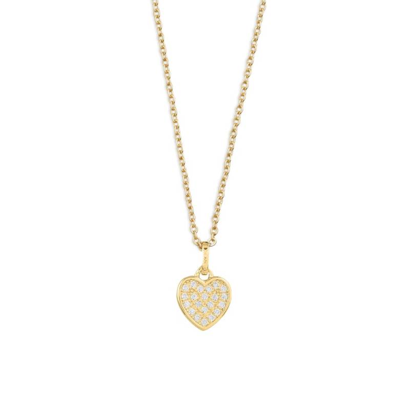 XENOX Kette mit Anhänger XENOX Halskette Damen "Love Story" Silber goldfarben Anhänger von XENOX