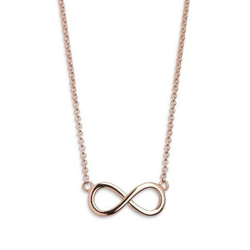 XENOX Kette mit Anhänger XENOX Halskette Damen "Silver Basic" Unendlichkeit Silber rosegold von XENOX