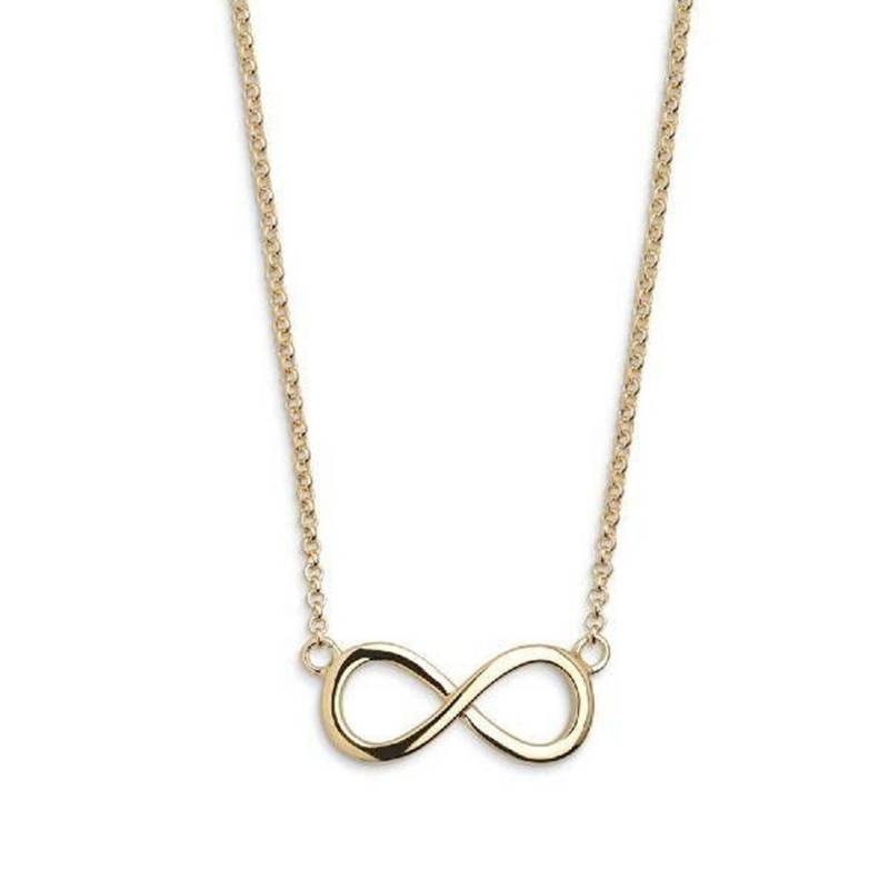 XENOX Kette mit Anhänger XENOX Halskette Damen "Silver Basic" Unendlichkeit Silber vergoldet von XENOX