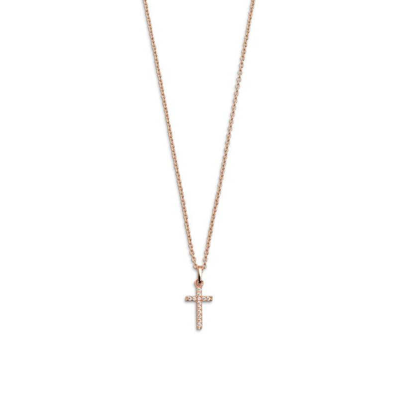 XENOX Kette mit Anhänger XENOX Halskette Damen "Symbolic Power" Silber rosèvergoldet von XENOX