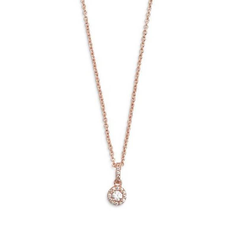 XENOX Kette mit Anhänger XENOX Kette Damen "Silver Circle K" rosèfarben XS7360R von XENOX