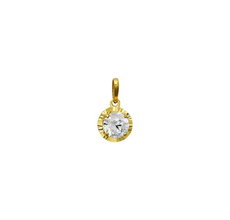 XENOX Kette mit Anhänger XG14K0201G, Kettenanhänger mit großem Zirkonia XENOX Kette mit Anhänger XG14K0201G, Kettenanhänger mit großem Zirkonia von XENOX