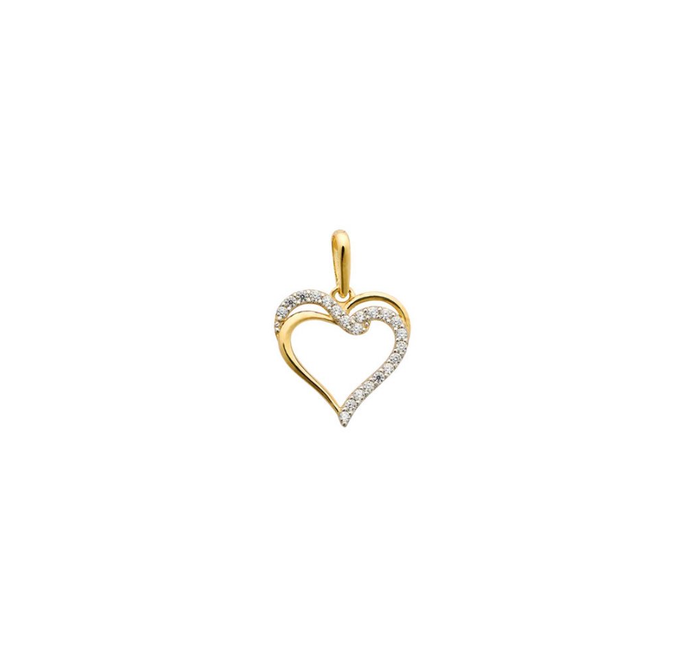 XENOX Kette mit Anhänger XG14K0210G, herzförmiger Kettenanhänger von XENOX