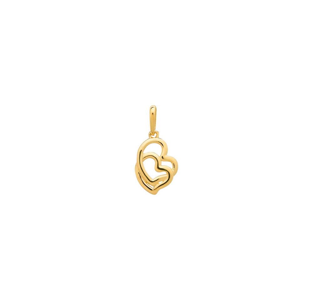 XENOX Kette mit Einhänger XG14K0209G, zwei ineinander verschlungene Herzen von XENOX